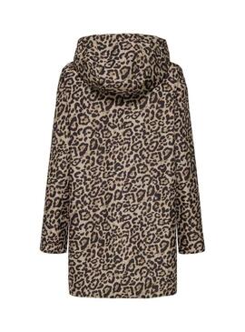Impermeabile reversibile Only Fry oro e animalier per donna.