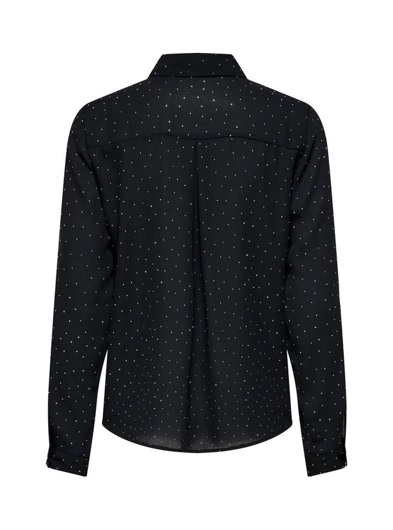 Camicia Only Zeke con borchie nera per donna