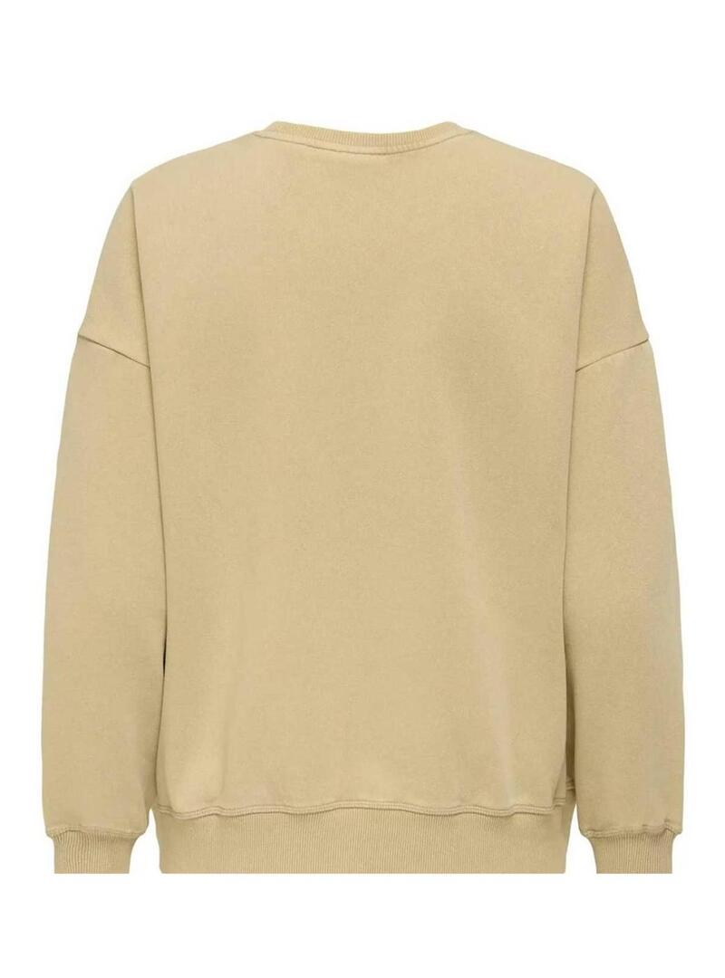Felpa Only Sinna beige per donna