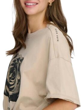 Maglietta Only Kinna beige per donna