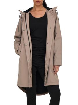 Impermeabile Only Onlelisa cammello per donna