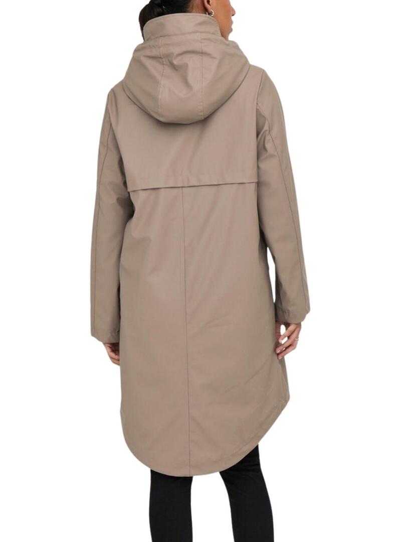 Impermeabile Only Onlelisa cammello per donna
