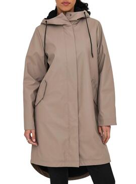 Impermeabile Only Onlelisa cammello per donna