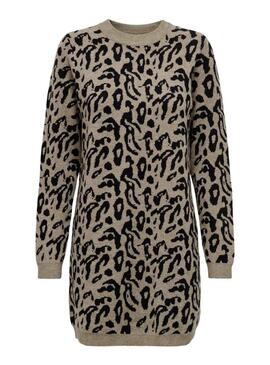 Abito in maglia marrone Only Onljenni per donna
