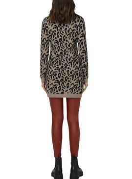 Abito in maglia marrone Only Onljenni per donna