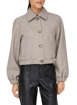 Giubbotto Only Onlnancy grigio per donna