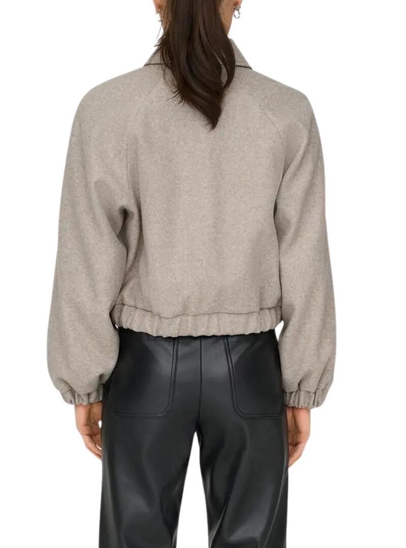 Giubbotto Only Onlnancy grigio per donna