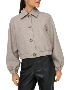 Giubbotto Only Onlnancy grigio per donna