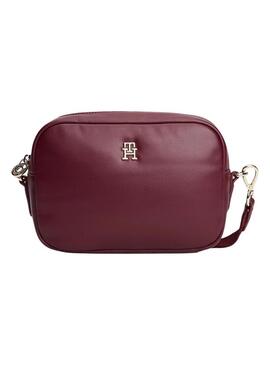 Borsa Tommy Hilfiger Popette Soft bordeaux per donna