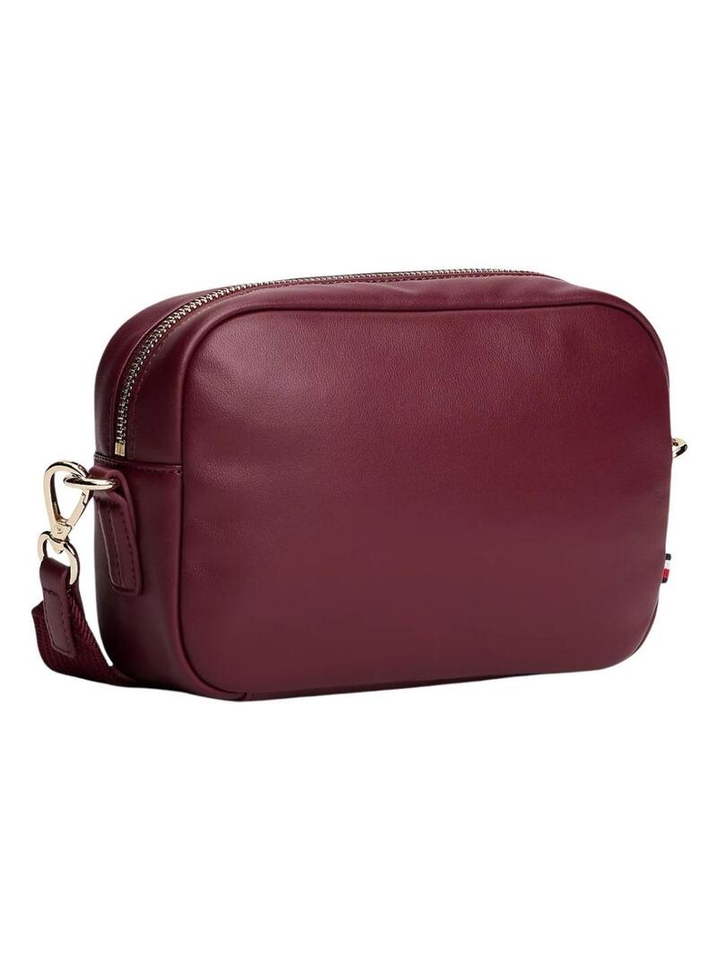 Borsa Tommy Hilfiger Popette Soft bordeaux per donna