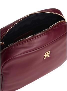 Borsa Tommy Hilfiger Popette Soft bordeaux per donna