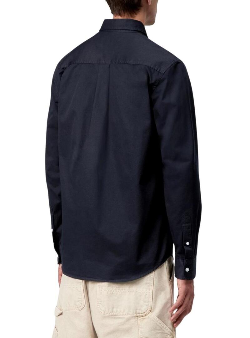 Camicia Carhartt WIP Madison blu scuro per uomo