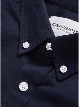 Camicia Carhartt WIP Madison blu scuro per uomo