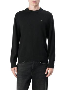 Maglia Calvin Klein Ez Cotton nera per uomo