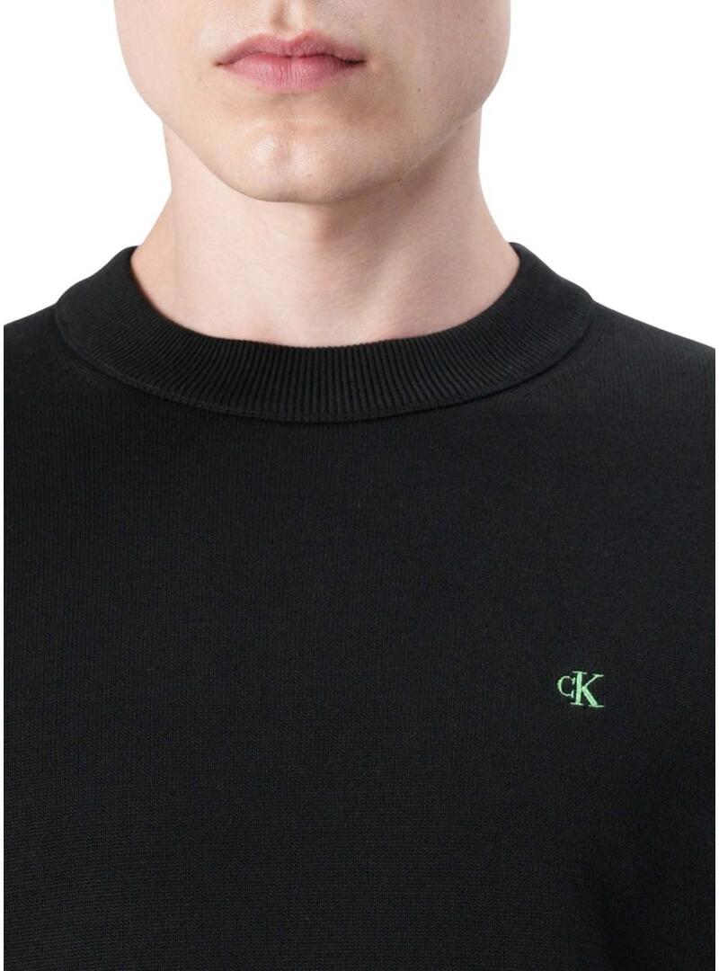 Maglia Calvin Klein Ez Cotton nera per uomo