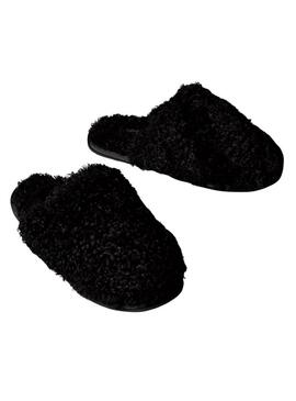Scarpe Calvin Klein Close Slipper Fur nere per donna.
