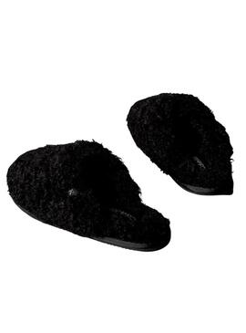 Scarpe Calvin Klein Close Slipper Fur nere per donna.