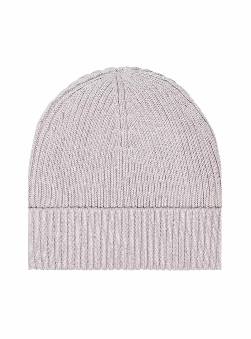 Cappello Calvin Klein Patch Chunky Rib grigio per uomo