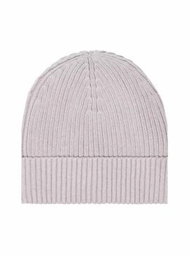 Cappello Calvin Klein Patch Chunky Rib grigio per uomo