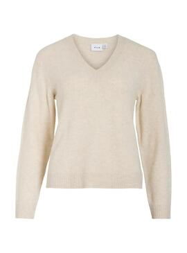 Maglia Vila Vimiraz beige per donna