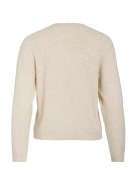 Maglia Vila Vimiraz beige per donna