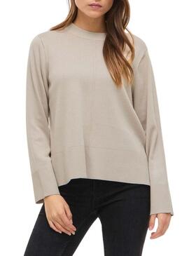 Maglia Vila Viostria beige per donna