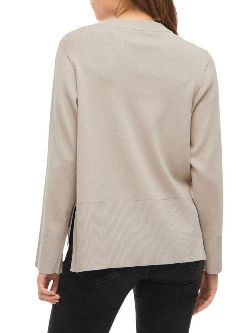 Maglia Vila Viostria beige per donna