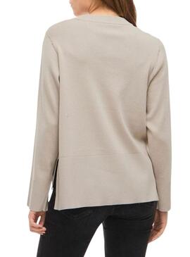 Maglia Vila Viostria beige per donna