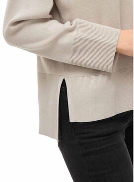 Maglia Vila Viostria beige per donna