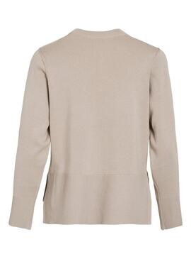 Maglia Vila Viostria beige per donna