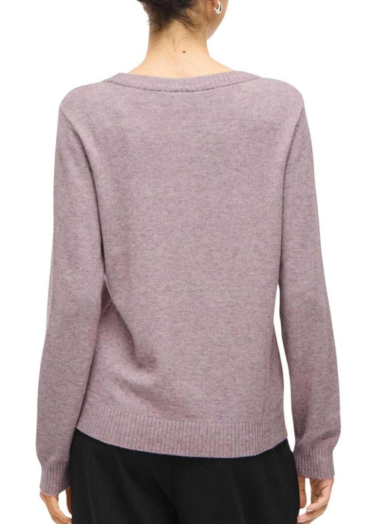 Maglia Vila Viril color lilla per donna.