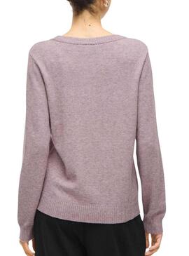 Maglia Vila Viril color lilla per donna.