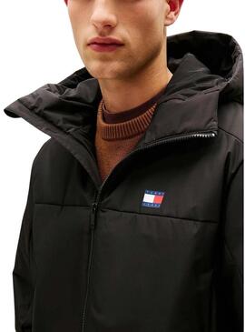 Anorak Tommy Jeans Poly nero per uomo