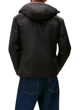 Anorak Tommy Jeans Poly nero per uomo