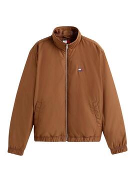 Giacca Tommy Jeans imbottita marrone da uomo
