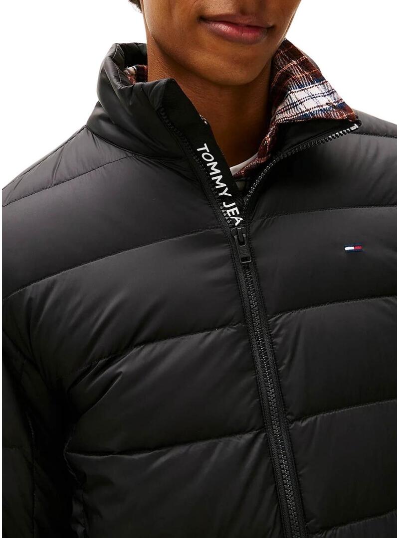 Giacca Tommy Jeans ultraleggera nera da uomo