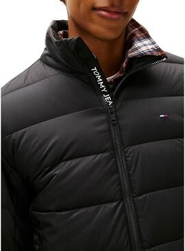 Giacca Tommy Jeans ultraleggera nera da uomo
