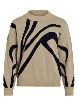 Maglia Vila Vitif beige per donna