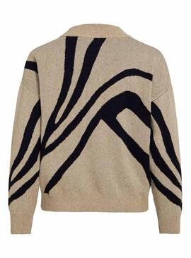 Maglia Vila Vitif beige per donna