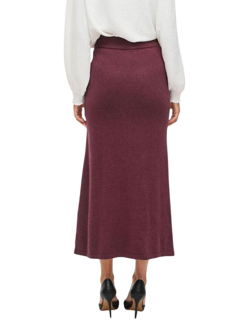 Gonna Vila Viril bordeaux per donna