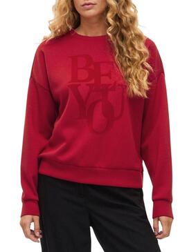 Felpa rossa Vila Reflect per donna