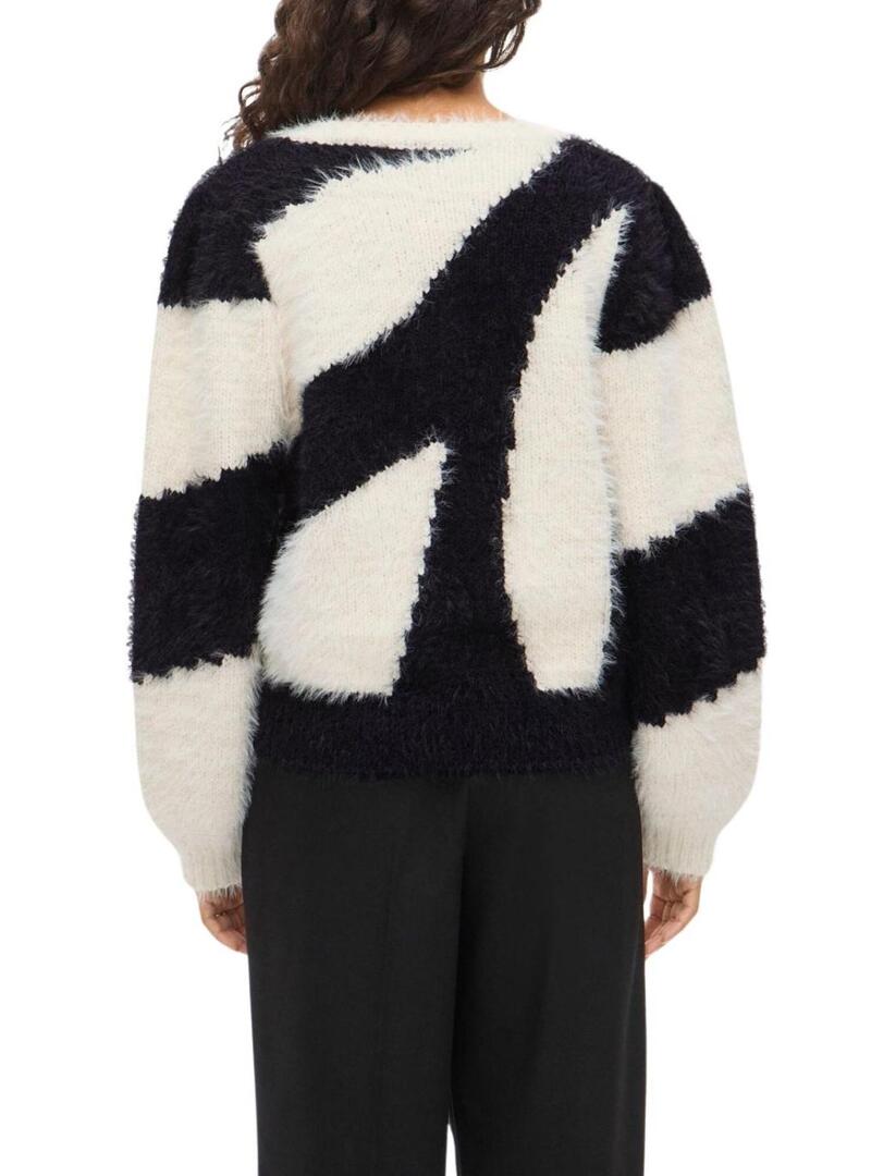 Maglia Vila Nuo nera e bianca per donna.