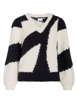 Maglia Vila Nuo nera e bianca per donna.