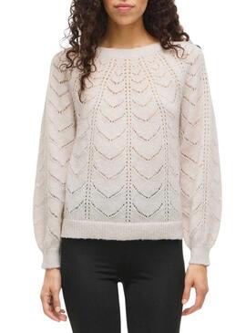 Maglia Vila Tuli beige per donna