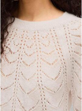 Maglia Vila Tuli beige per donna
