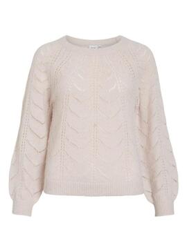 Maglia Vila Tuli beige per donna