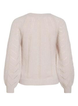 Maglia Vila Tuli beige per donna