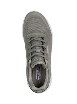 Sneakers Skechers Bobs Flex Waterproof verde per donna.