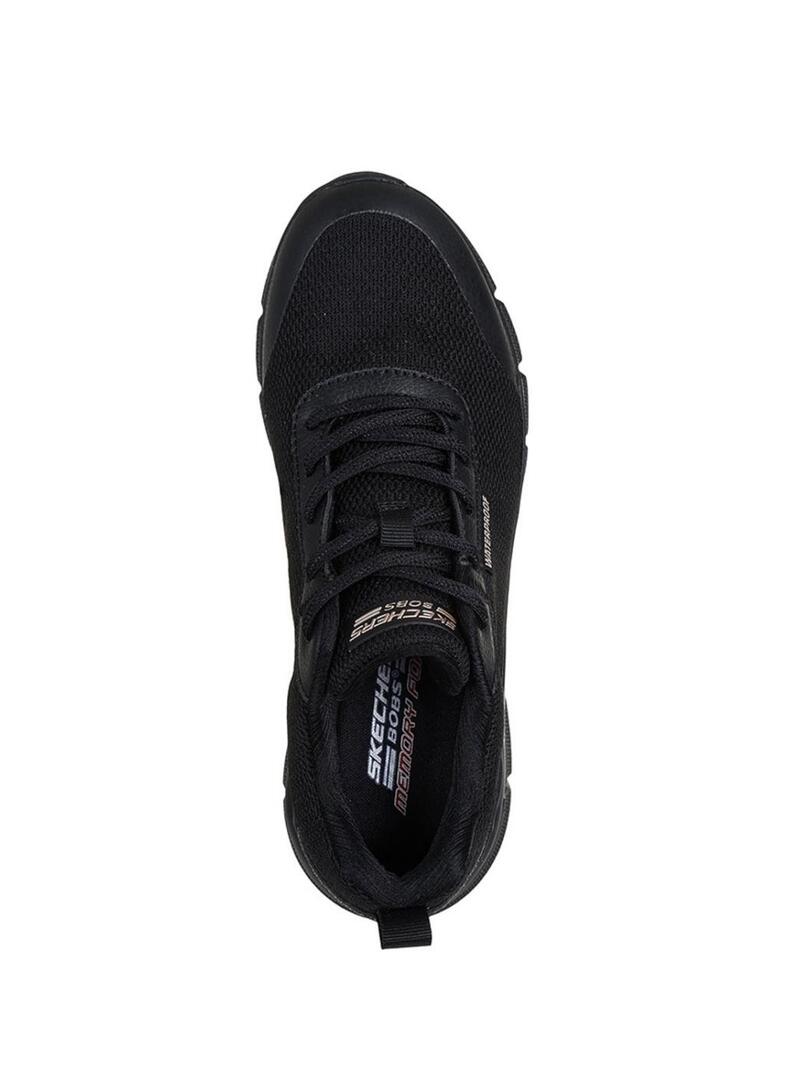 Scarpe Skechers Bobs Flex Waterproof nere per donna.