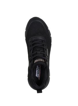 Scarpe Skechers Bobs Flex Waterproof nere per donna.